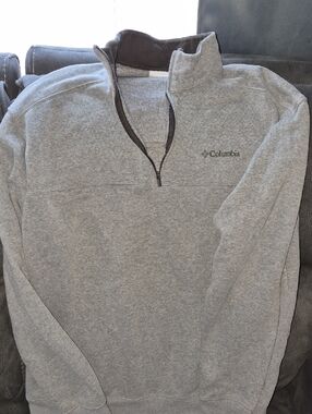 Columbia Men's Large Gray Quarter-Zip